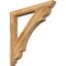 Ekena Millwork Olympic Slat Rough Sawn Bracket, Western Red Cedar, 4"W x 40"D x 40"H BKT04X40X40OLY06RWR - alternate 1